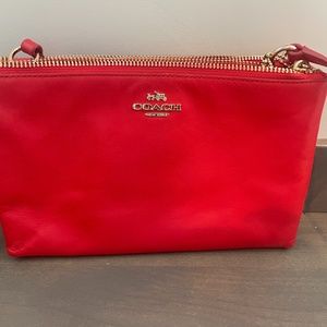 Red Coach bag